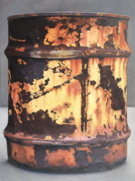 Rusted Barrel, oil-can., 40x30.JPG