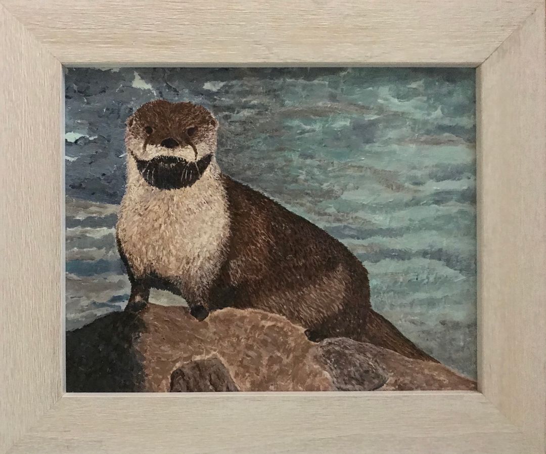 (#5 Creatures) Otter Guy (10h x 12w) 185.00.jpg
