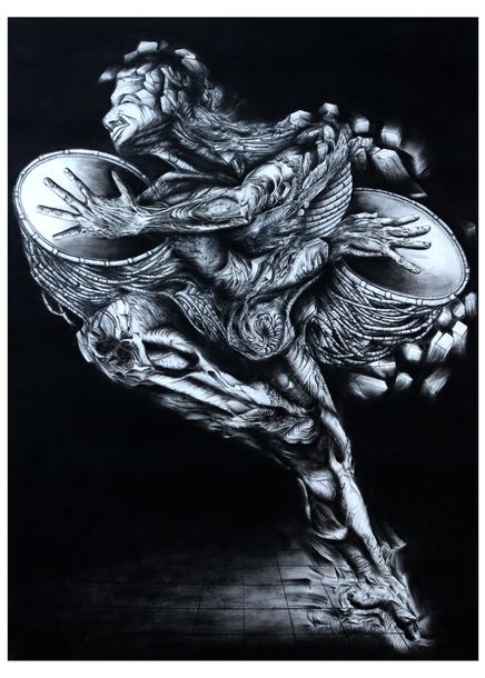 Dance  for absolute-01, charcoal on paper,  48x34inch.jpg